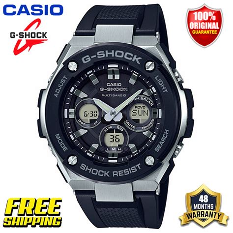 Original Casio G Shock Gstw300 Men Sport Watch Stainless Steel Case