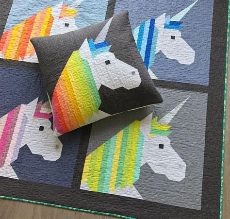 Rainbow Unicorn Quilt Pattern