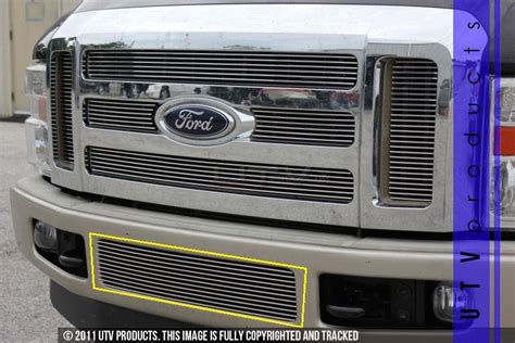 Find 2008 2010 Ford F250 And F350 Super Duty 1pc Bumper Chrome Billet Grille 08 09 10 In Port