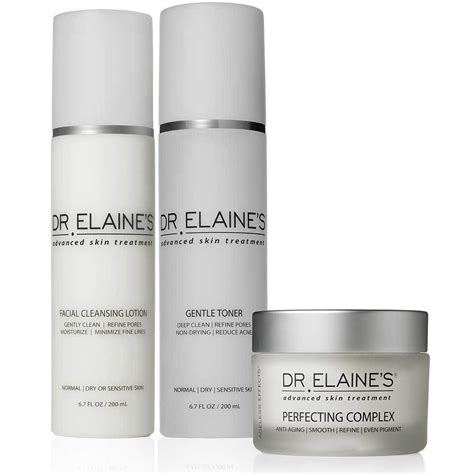 3 Step Anti Aging Skin Care Set Normal Dry Skin Dr Elaines Skin