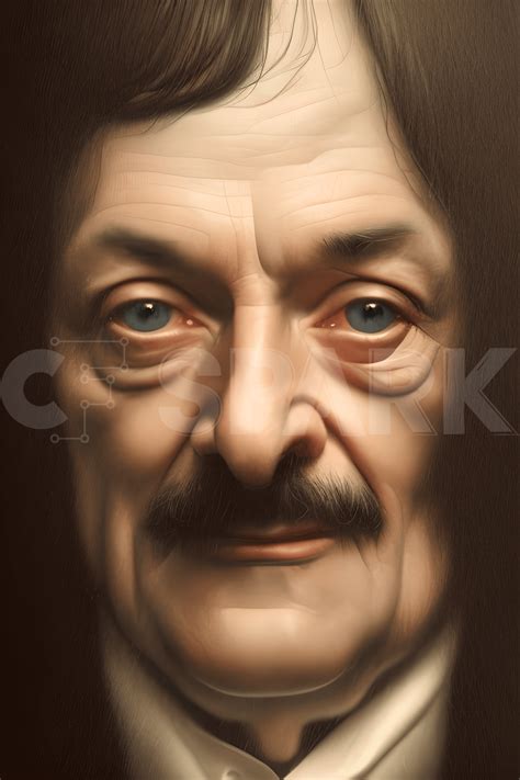 René Descartes Hyperrealism Digital Painting Creative Fabrica