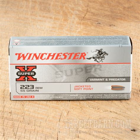 Winchester Super X 223 Remington 55 Grain Jsp 20 Rounds