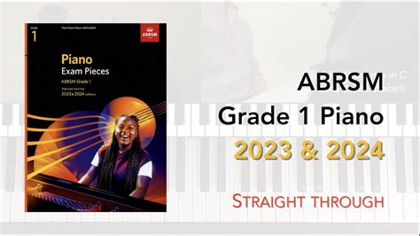 Abrsm Grade 1 Piano 2023 And 2024 9 Pieces Youtube