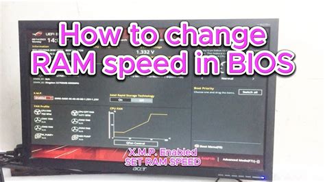 How To Change RAM Speed In BIOS Enable XMP On ASUS ROG MAXIMUS Z690