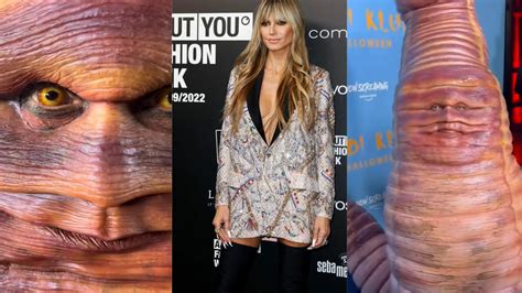 Heidi Klum Luce Un Asqueroso Disfraz De Gusano Para Halloween