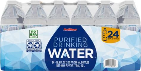 Fred Meyer™ Purified Drinking Bottled Water 24 Bottles 16 9 Fl Oz