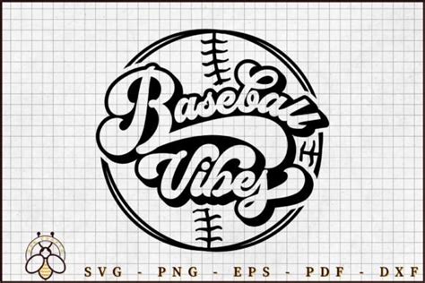 Baseball Vibes Svg Design Graphic By Beecraftr Creative Fabrica