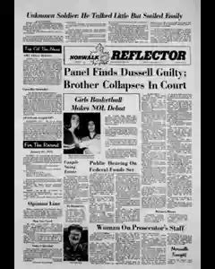 Norwalk Reflector Newspaper Archives, Jan 21, 1975, p. 1