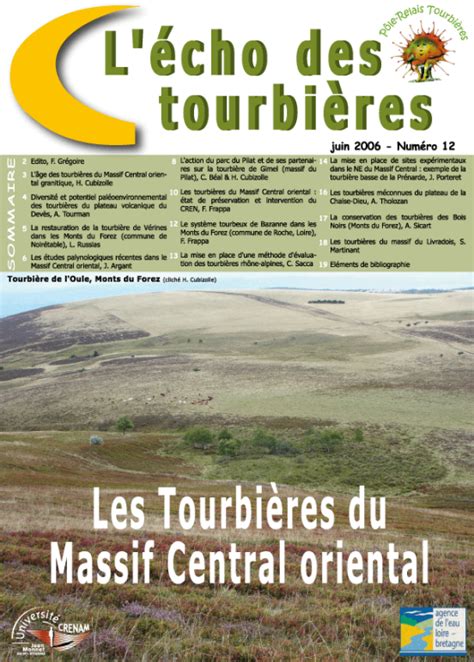 Revues L écho des tourbières Pôle Relais Tourbières