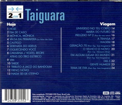 Cd Taiguara Em Hoje E Viagem Mercadolivre