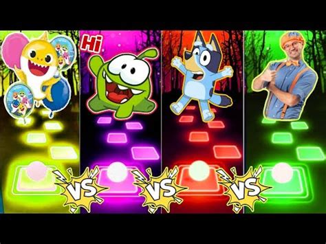 Baby Shark Vs Omnom Vs Bluey Bingo Vs Blippi Tileshop Music Game