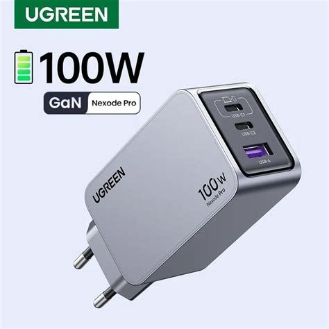 Ugreen Cargador W Nexode Pro Gan Mini Puertos Tipo C Carga R Pida