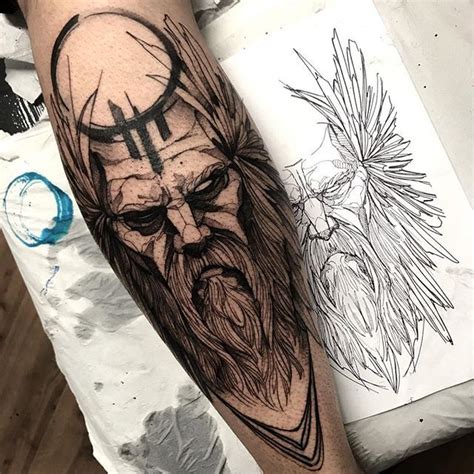 Instagram Photo By Fredao Oliveira Odin Done At Inkonik Tattoo