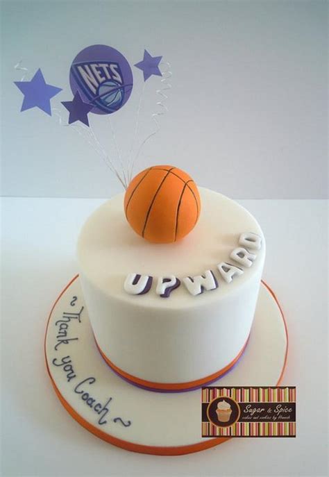 Upward Basketball Cake Decorated Cake By Sugar And Spice Cakesdecor