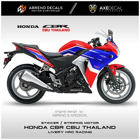 Jual Striping Cbr Cbu Thailand Livery Hrc Racing Stiker Motor Honda