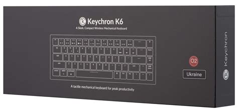 Клавіатура Keychron K6 68Key Gateron G Pro Blue Hot swap RGB EN UKR USB