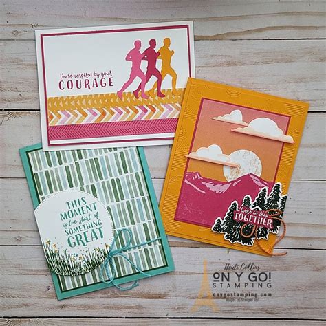 Beautiful Bold Handmade Cards With The Enjoy The Journey Suite From