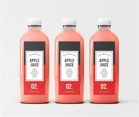 Juice Bottle Labels, Juice Label Template, Juice Bottle Stickers ...