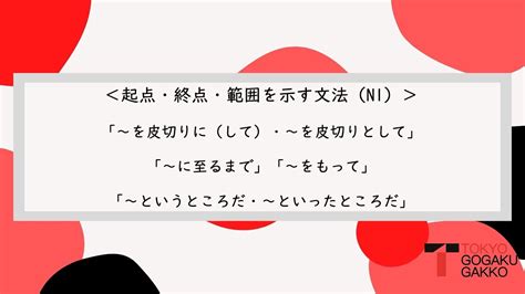 【n1文法】起点・終点・範囲を示す文法「～を皮切りに（して）・～を皮切りとして」「～に至るまで」「～をもって」「～というところだ・～といった