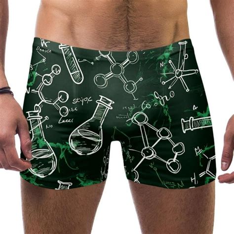 Swim Jammers For Men Swim Briefs For Men Chemistry Formula Blackboard