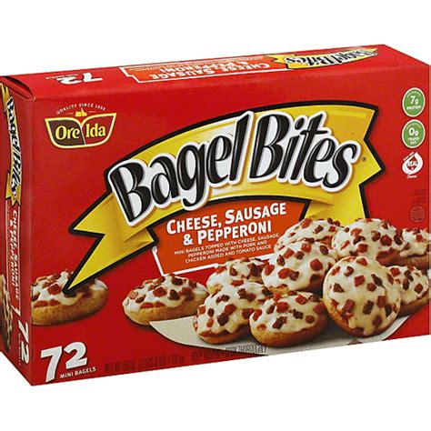 Bagel Bites Cheese Sausage And Pepperoni Mini Bagels Shop Superlo Foods