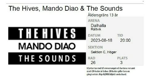 Aug The Hives Mando Diao The Sounds At Dalhalla R Ttvik