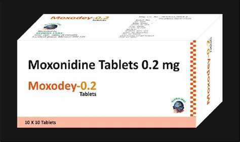 Moxonidine Tablets,MOXODEY,Moxonidine 0.2 mg tab Supplier in Delhi India