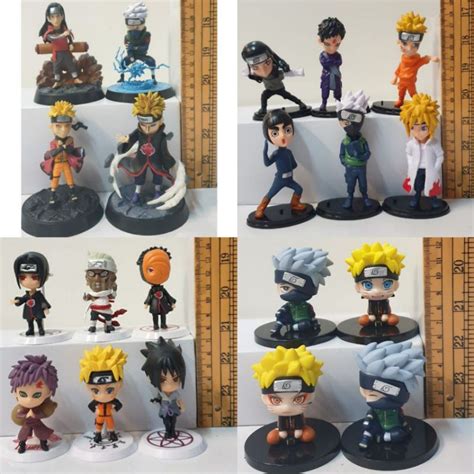 Naruto Sasuke Kakashi Naruto Action Figure Set Display Shopee Philippines