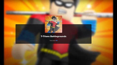 T Titans Battlegrounds Roblox Youtube