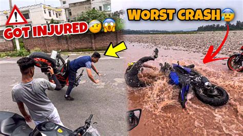 STUNTS CRASH Stoppie Fail Bike Bhe Tutgai River CrossingTraining