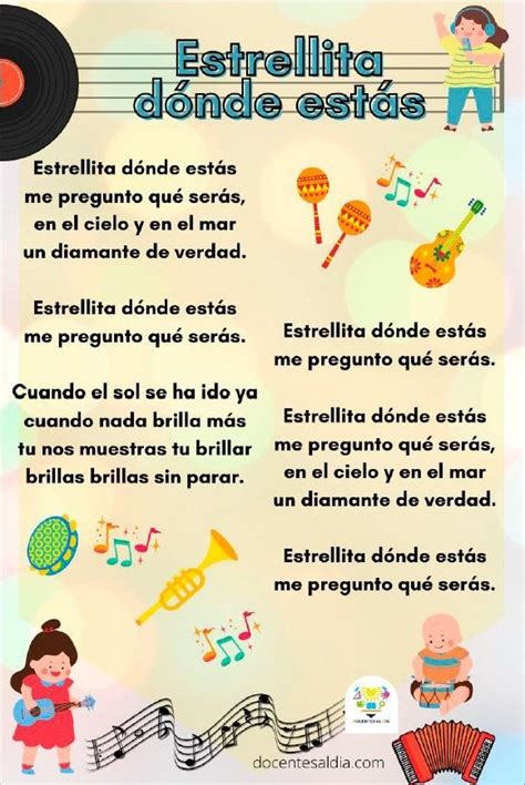 Fichas De Canciones Infantiles Imprimible En Pdf Artofit