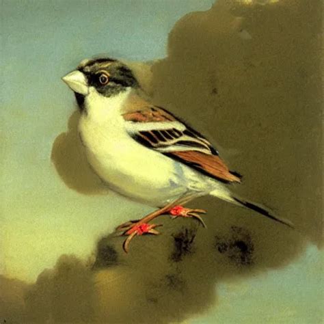 A Sparrow By Francisco Goya Oil On Canvas Stable Diffusion Openart