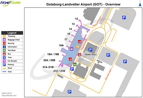 Gothenburg - Gothenburg-Landvetter (GOT) Airport Terminal Map - Overview | Airport guide ...