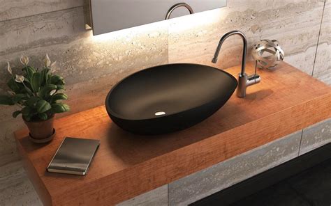 Aquatica Lotus Blck Stone Bathroom Vessel Sink Buy Online Best Prices