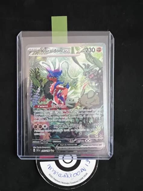 CARTE POKÉMON KORAIDON EX Alternative 247 198 EV01 Écarlate et Violet