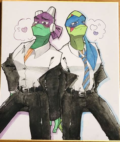 Rottmnt Leo X Donnie Leotello Yaoi 2 💙💜👔 Wattpad