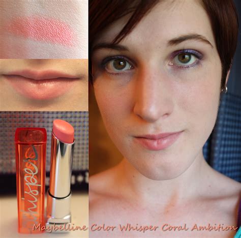 Maybelline Color Whisper Swatches Coral Ambition