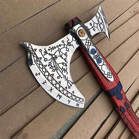 God Of War Hand Forged Viking Axe Leviathan Replica Hatchet Axe With