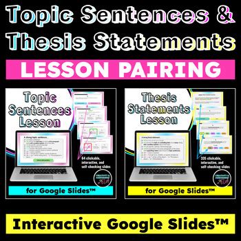 Thesis Statement Slide Teaching Resources Tpt