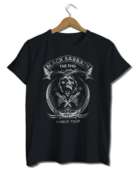 Black Sabbath T Shirt The End World Tour Tshirt Heavy Metal Band