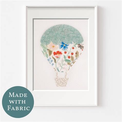 Clock Hot Air Balloon Wall Clock For Nursery Etsy