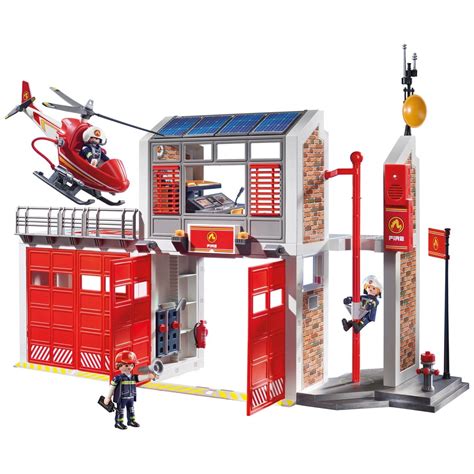 Playmobil City Action Set Gro E Feuerwache Mit Feuerwehr