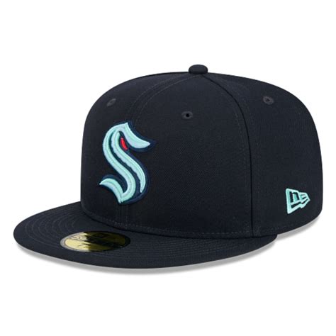 Seattle Kraken NHL 59FIFTY Fitted Primary Logo Hat - Navy | SportBuff