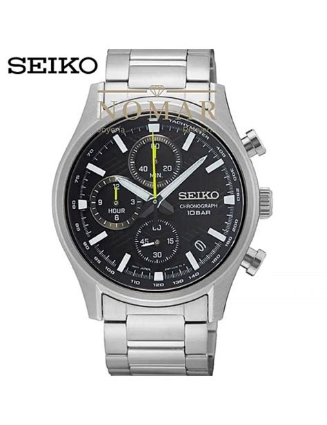 Reloj Seiko De Hombre Dress Chronograph Acero Y Cristal Zafiro