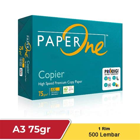 Jual Kertas HVS A3 75 Gsm PaperOne SIDU 1 Rim 500 Lembar Shopee