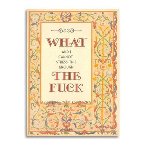 What And I Cant Stress This Enough The Fuck Bad Betty Funny Greeting Card