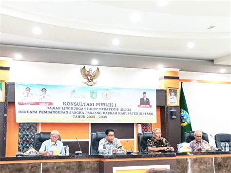 Bappeda Sintang Gelar Konsultasi Publik Penyusunan Dokumen Klhs Rpjpd