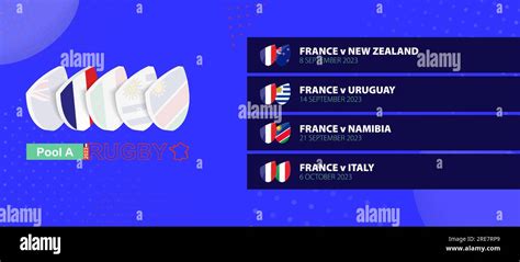 France Rugby National Team Schedule Matches In Group Stage Of