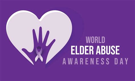 World Elder Abuse Awareness Day Background Banner Card Poster