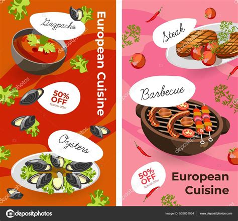 Sales Discounts European Cuisine Cafe Restaurant Menu Dishes Reduction